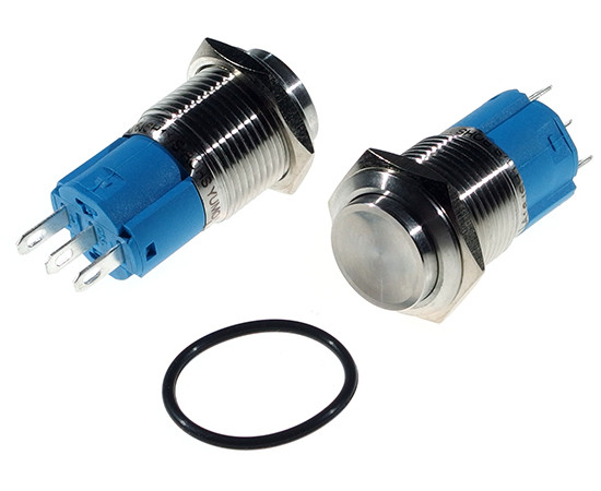 Vandal proof push button switch; W12P11/C