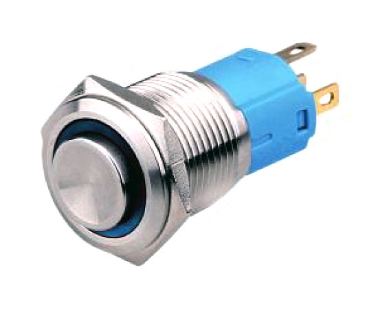 Vandal proof push button switch; W16H11EB12/S