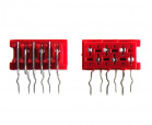 Female "Micro-Match"  6pin angled , for PCB