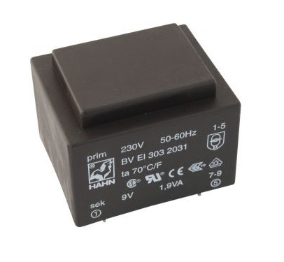 Encapsulated transformer; 1.9VA