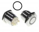 Vandal proof push button switch; W16F11ERGB12/S+