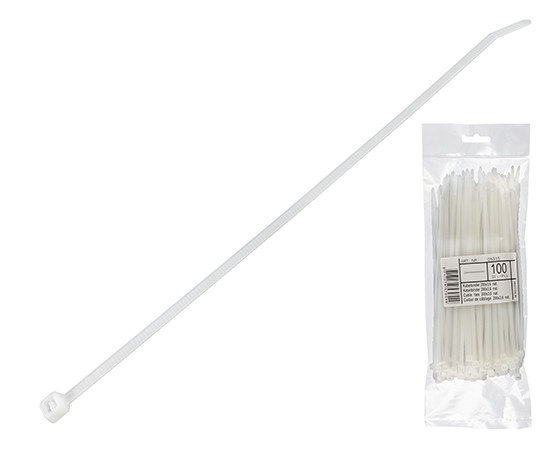 Opaska zaciskowa standard 200x3.6mm biała