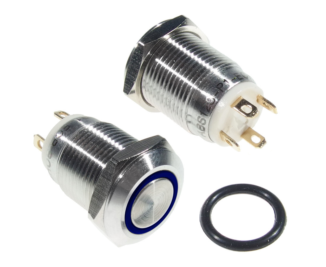 Vandal proof push button switch; W12F11EB12/S