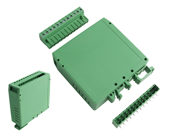 FEGM-12P-14-00AH + 2EDGK-5.08-12P-14-100AH + 2EDGRC-5.08-12P-14-100AH DEGSON Enclosure for DIN rail mounting 