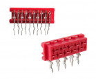 Female "Micro-Match"  10pin angled , for PCB