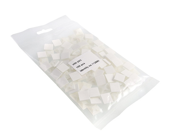 mounting component for cable ties 2.5mm width; white