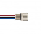 M8 type connector, WAIN M8-F03-BK-M8-W0.25, female, angled, number of contacts: 3