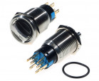 Vandal proof push button switch; W19K3EG12/S