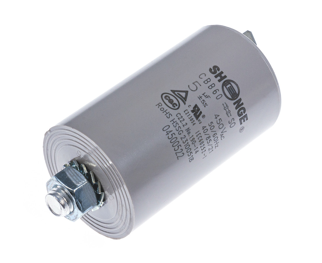 CBB60 35*60M8 250# 5uF/450VAC SHENGE Motor starting capacitor