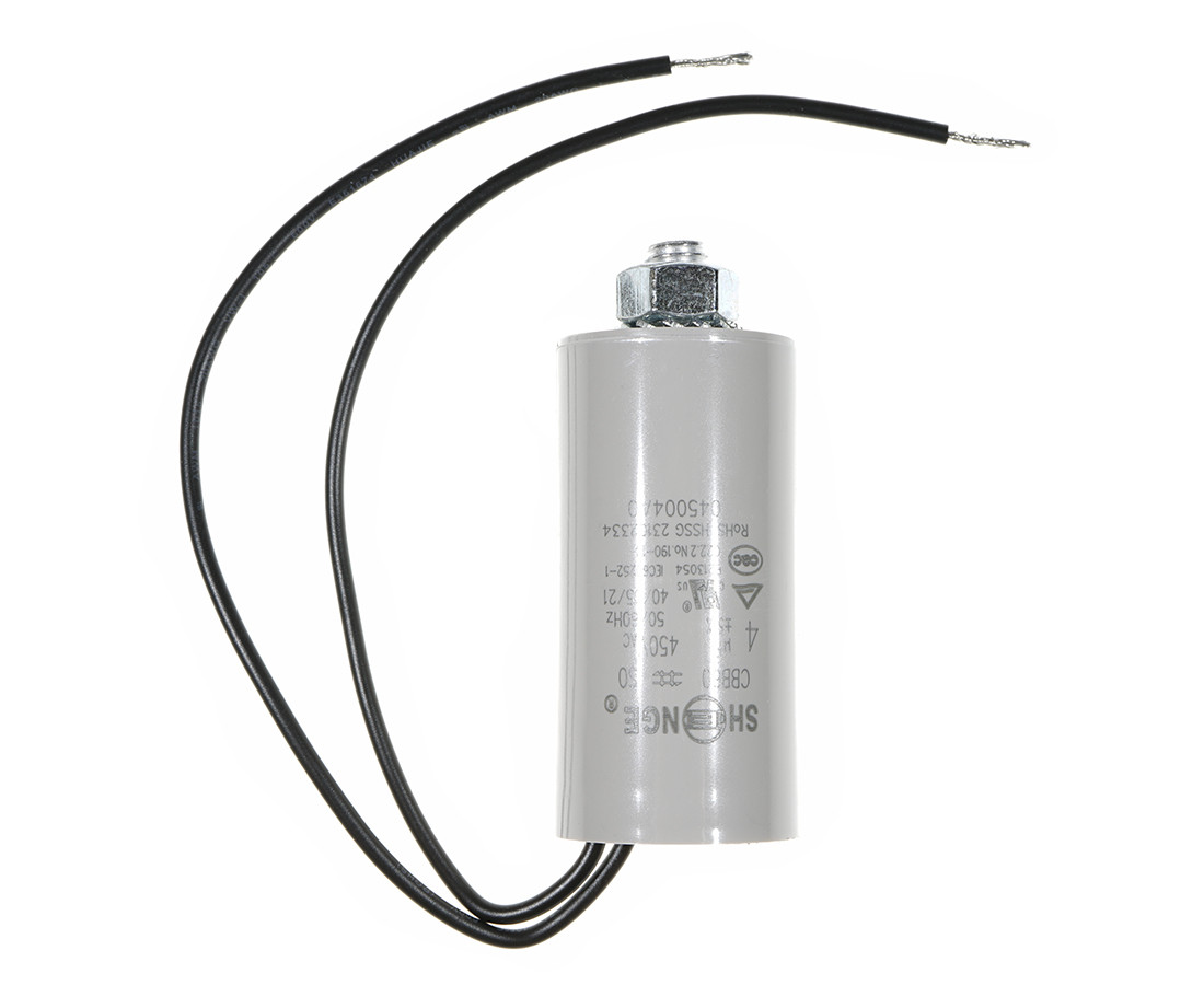 CBB60 28*55M8 UL1015 4uF/450VAC SHENGE Motor starting capacitor