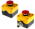 Control box; with cable gland; N/C; turn to release;