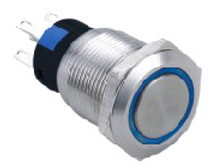 Vandal proof push button switch; W19F11EB12/S