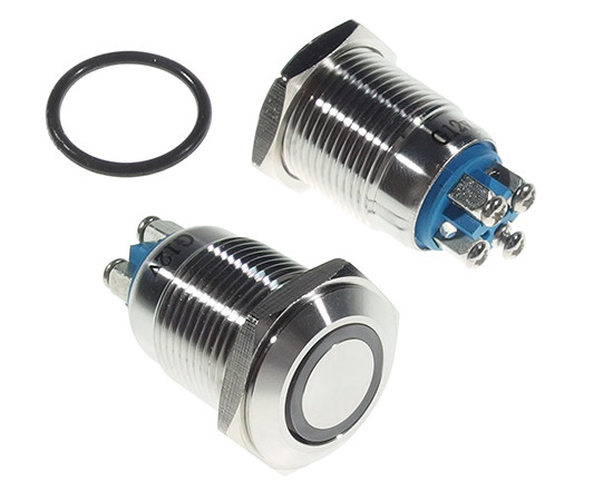 Vandal proof push button switch W16F11EG12/S screw