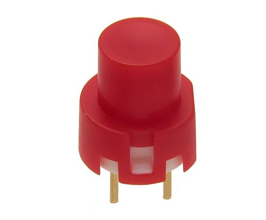 momentary (open type) ON- (ON), red, round