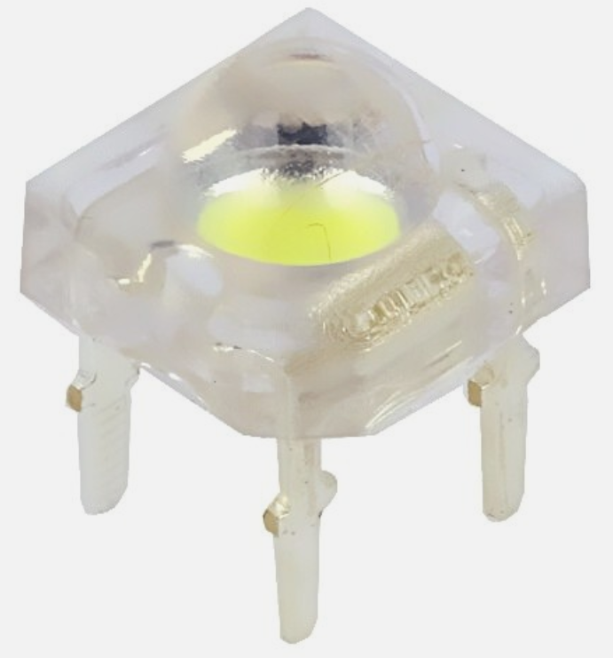 OSW4CVZ2C1P RoHS || OSW4CVZ2C1P LED SuperFlux 7,62x7,62mm biały