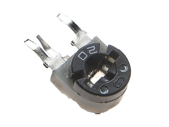 Single turn trimmer potentiomter; RM-063; 20kR