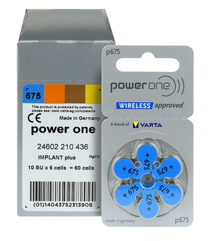 Varta P675 Implant Plus RoHS || P675 Implant Plus Varta