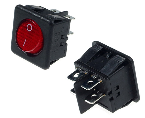 MIRS201-5r; illuminated; rocker switch;