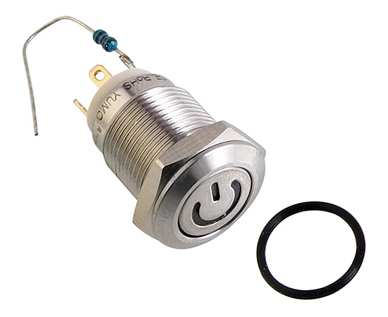 Vandal proof push button switch; W12F11ER12/S power