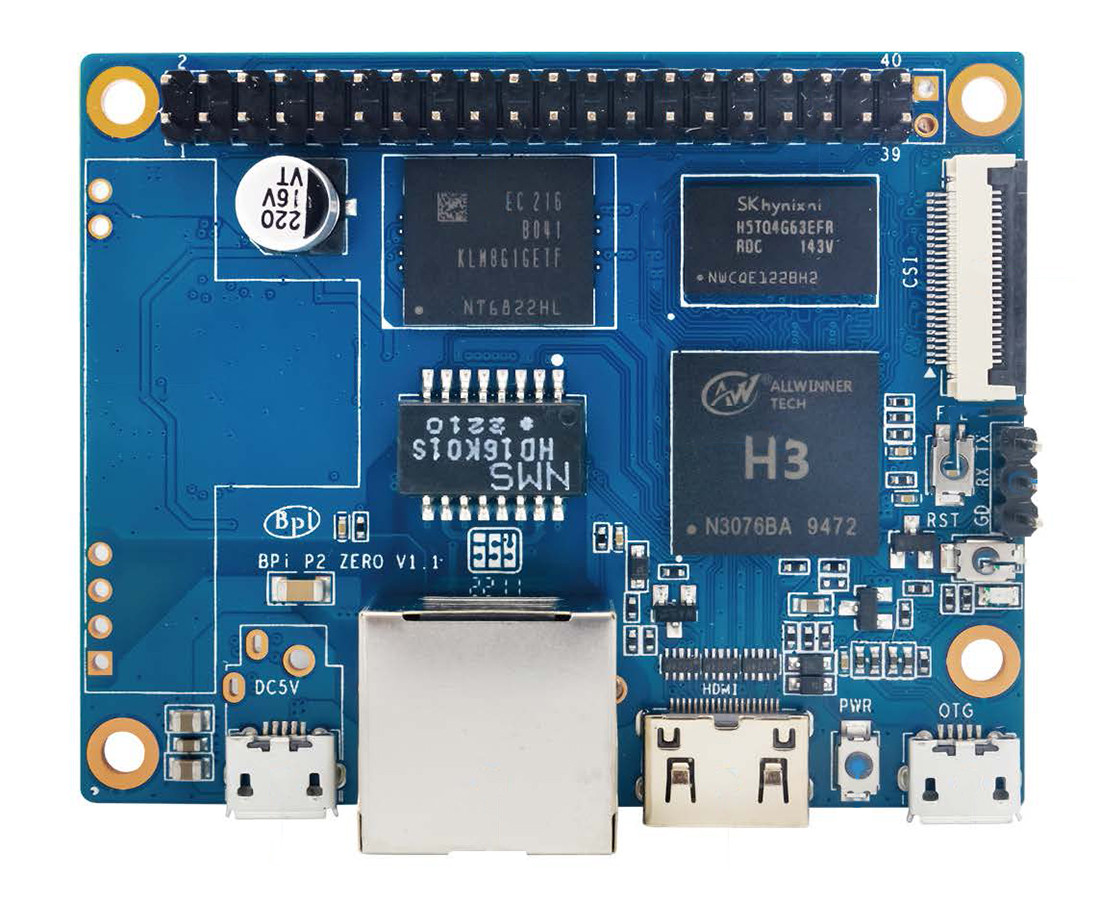Einplatinencomputer Banana Pi BPI-P2 Zero