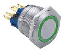 Vandal proof push button switch; W22F11EG24/Sz