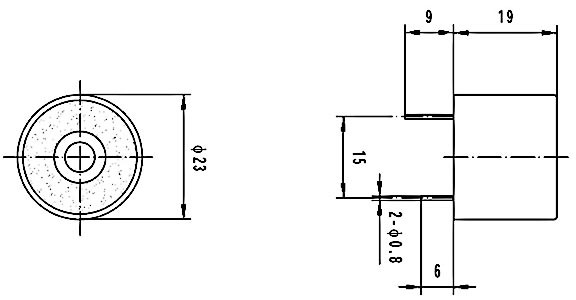 KPI2313 piezo buzzer with generator and in package