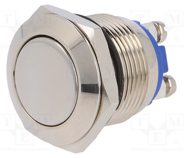 Vandal proof push button switch; GQ19F-10/N 