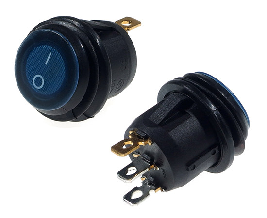 IRS101-6bl; illuminated; rocker switch;