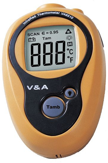Mini-infrared thermometer VA6510 with single got laser targeting