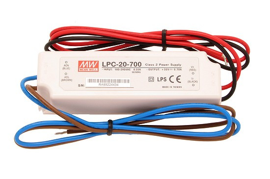 Single Output Switching Power Supply 3~30V 700mA, IP67