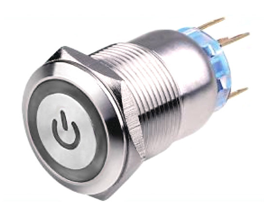 Vandal proof push button switch; W19F11EW12/S power