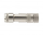 M8 type connector, WAIN M8-FST03-T-D5-SH, female, angled, number of contacts: 3