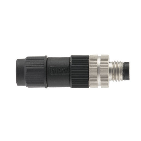 M8 type connector, WAIN M8-M04-T-D5, male, number of contacts: 4