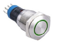 Vandal proof push button switch; W16F11EG24/S