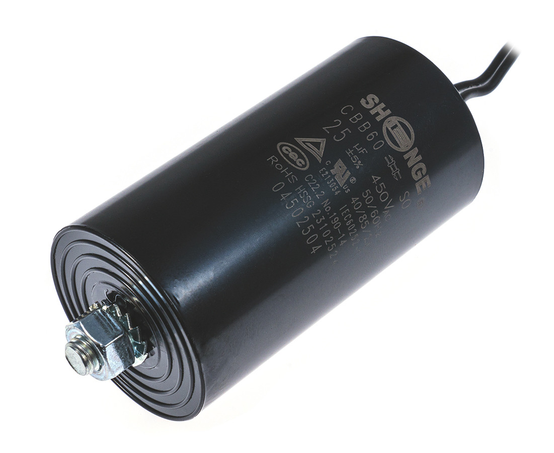 CBB60 45*85M8 UL1015 25uF/450 RoHS || CBB60 045025A3 45*83M8 25uF/450V RoHS || CBB60 45*83M8 UL1015 25uF/450VAC SHENGE Motor starting capacitor