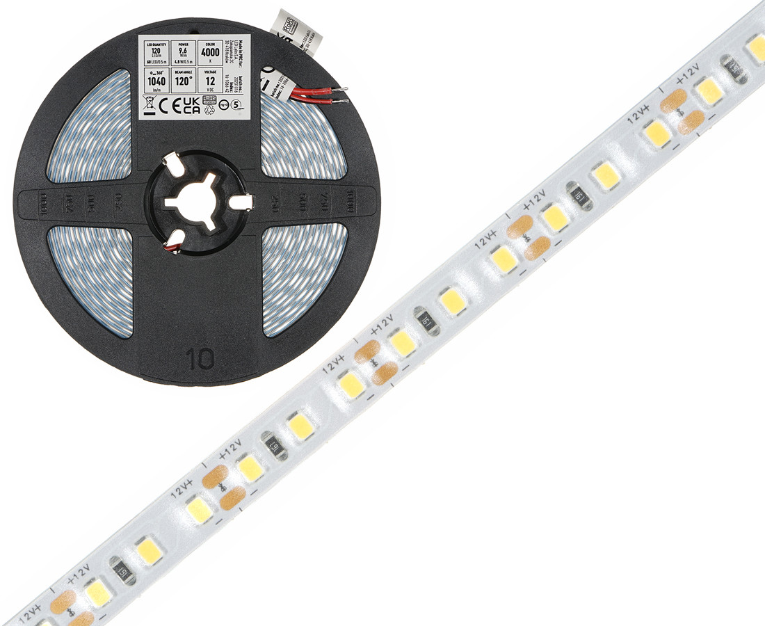 Taśma LED 2835/120 neutralna 12V IP65