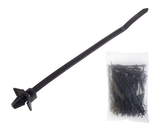 Cable tie 130x4.8mm to secured to hole black