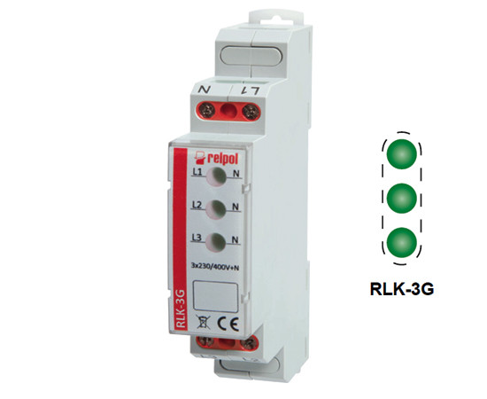 Three-phase control lamp green