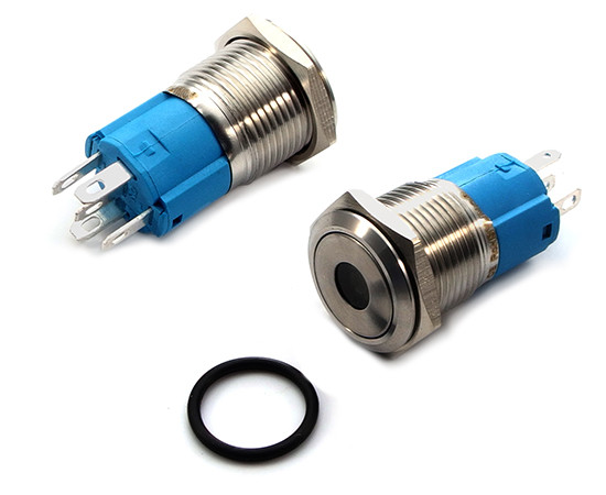 Vandal proof push button switch; W16F11DW24/S