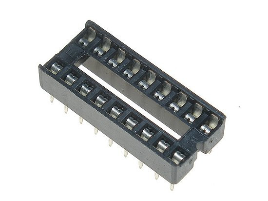 DIL socket 18pin CONNECTAR