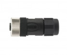 M12 type connector, WAIN M12-F05A-T-D6, female, number of contacts: 5