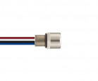 M8 type connector, M8-F04-BK-M8-W0.25, female, angled, number of contacts: 4