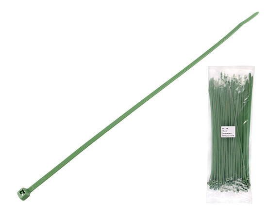 Cable tie with durability to chemicals and UV 300x4.8mm green