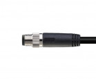 M8 type connector, WAIN M8-M03-T-1.5-PVC, male, angled, number of contacts: 3