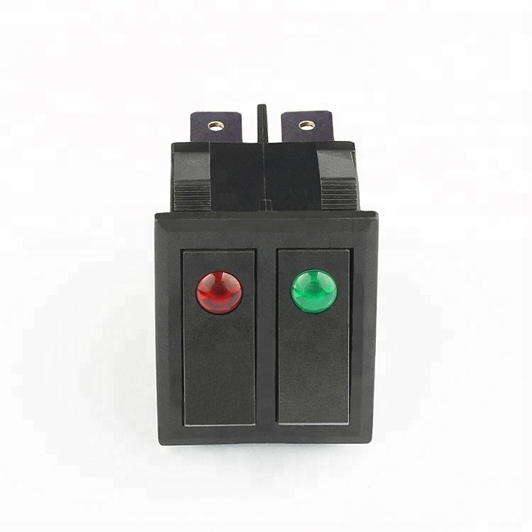 KCD1-201NB2ADBR/G AC220; illuminated; rocker switch;