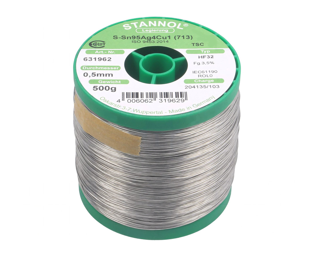 631962 Sn95,5Ag3,8Cu0,7 0,5mm 0,5kg 3.5%