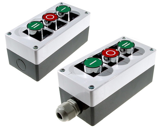 Control box; with cable gland; N/O+N/C+N/O