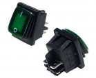 FL3-KCD4-201N-3 Green 230V RoHS || MRS201N-3g/b; rocker switch;