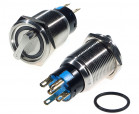 Vandal proof push button switch; W19K2EB12/S