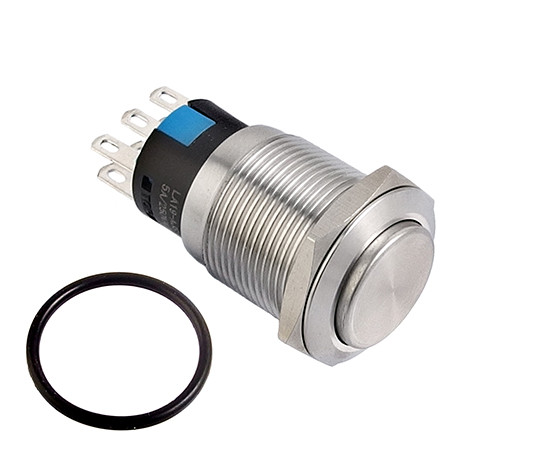 Vandal proof push button switch; W19H22/S